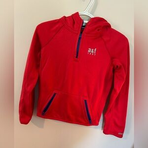 Red, Half Zip Hooded Sweatshirt- NEVER WORN!